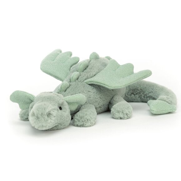 RARE Jellycat Little Sage Dragon BNWT - Picture 1 of 5